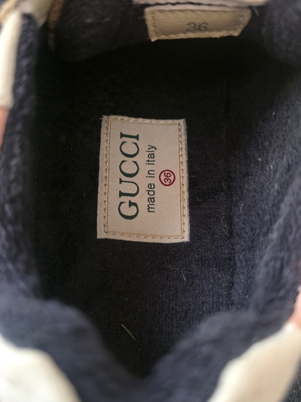 Monogram Platform Sneakers in Navy, Pink & Gray - Picture 5 of 7